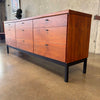 Jack Cartwright for Founders Walnut 9 Drawer Dresser