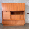 Mid Century Modern German Mobelfabrik  Wall Unit By Theodore Deppendorf w/Key