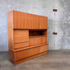 Mid Century Modern German Mobelfabrik  Wall Unit By Theodore Deppendorf w/Key
