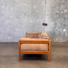 Mid Century Modern Ultra Suede Loveseat