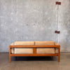 Mid Century Modern Ultra Suede Loveseat
