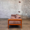 Mid Century Modern Ultra Suede Sofa