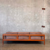 Mid Century Modern Ultra Suede Sofa