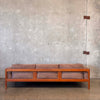 Mid Century Modern Ultra Suede Sofa