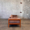 Mid Century Modern Ultra Suede Sofa