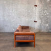 Mid Century Modern Ultra Suede Sofa