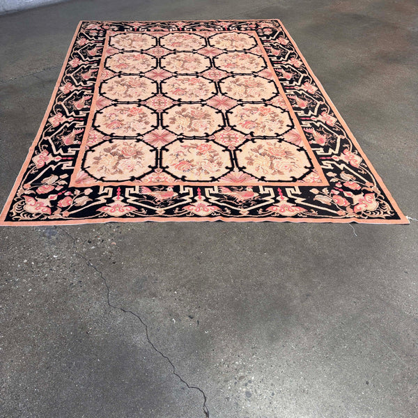 Vintage Aubusson Moghul Motif Rug #2