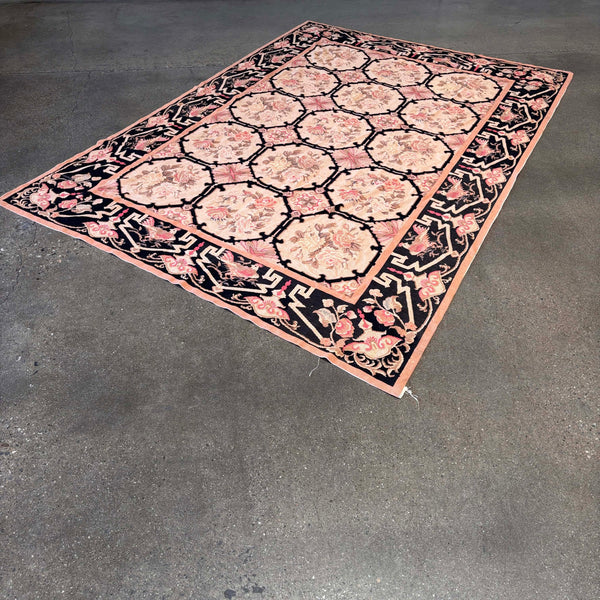 Vintage Aubusson Moghul Motif Rug #2