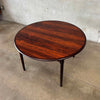 Danish Rosewood Dining Table With Two Leaves