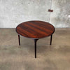 Danish Rosewood Dining Table With Two Leaves