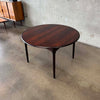 Danish Rosewood Dining Table With Two Leaves