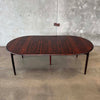 Danish Rosewood Dining Table With Two Leaves