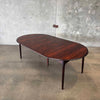 Danish Rosewood Dining Table With Two Leaves