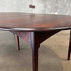 Danish Rosewood Dining Table With Two Leaves
