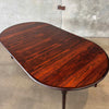 Danish Rosewood Dining Table With Two Leaves