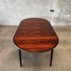 Danish Rosewood Dining Table With Two Leaves