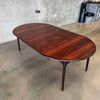 Danish Rosewood Dining Table With Two Leaves