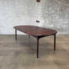 Danish Rosewood Dining Table With Two Leaves