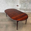 Danish Rosewood Dining Table With Two Leaves