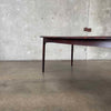 Danish Rosewood Dining Table With Two Leaves