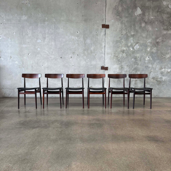Set of Six Rosewood Dining Chairs  Norway, 1960's