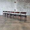 Set of Six Rosewood Dining Chairs  Norway, 1960's