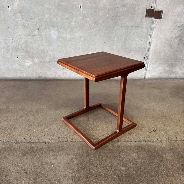 Modern Walnut Side Table