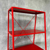 Modern Red Freestanding Shelving Unit