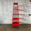 Modern Red Freestanding Shelving Unit