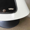 Vintage MCM White/Black Speckles Porcelain Enamel Majestic Fireplace