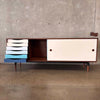 Unson Media Console Walnut Veneer with Walnut Legs