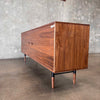 Unson Media Console Walnut Veneer with Walnut Legs