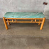 Bamboo & Rattan Console Table with Stone Top