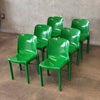 Set of Six Selene Dining Chairs by Vico Magistretti