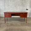 Mid Century Walnut Desk Professionally Refinished