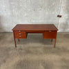 Mid Century Walnut Desk Professionally Refinished