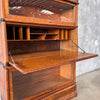 1920's Tiger Oak Lawyers 5 Section Stack Desk/Bookcase