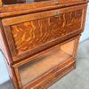 1920's Tiger Oak Lawyers 5 Section Stack Desk/Bookcase