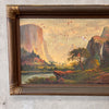 Antique Original Oil Painting Of Yosemite