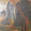 Antique Original Oil Painting Of Yosemite
