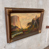 Antique Original Oil Painting Of Yosemite