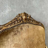 Antique Gold Arm Chair w/ Pantina & Gold Velvet