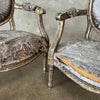 Pair of Antique Arm Chairs Ready for Restoration