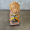 Island Tribal Mask on Stand w/ Jute Mohawk
