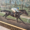 Horse Racing Art Print Framed Santa Anita by Donald Schwartz