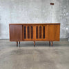 Mid Century Walnut Credenza With Reversible Doors