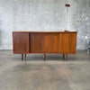 Mid Century Walnut Credenza With Reversible Doors