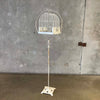 Vintage Metal Bird Cage With Stand By Pacific