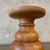 Pair of 1960's Oakwood Swivel Stools