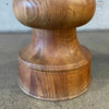 Pair of 1960's Oakwood Swivel Stools